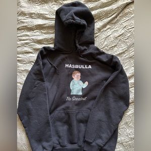 Black “Hasbulla” hoodie, adult large